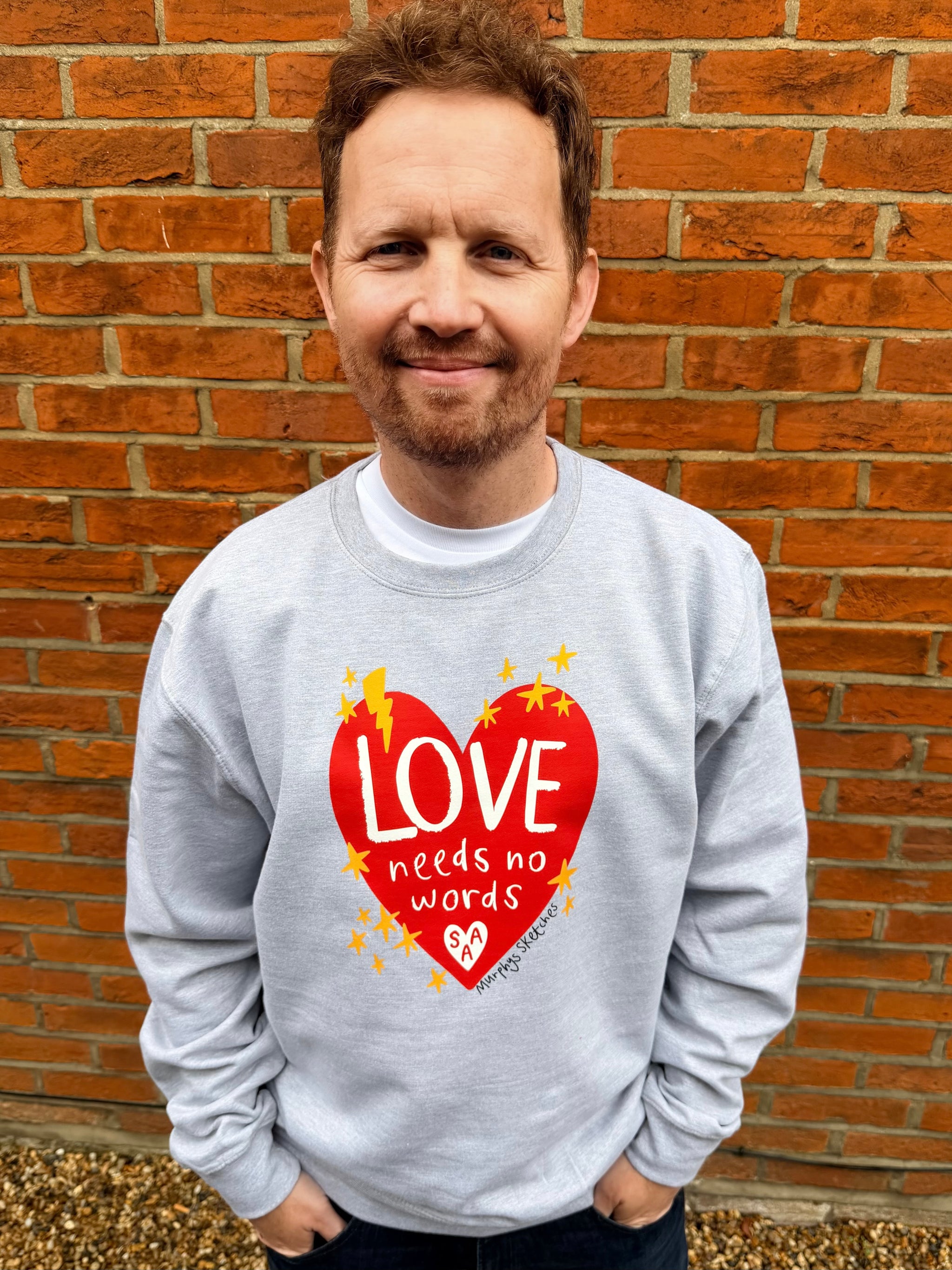 Love Needs No Words x Murphy's Sketches Adult Sweatshirt – SAA