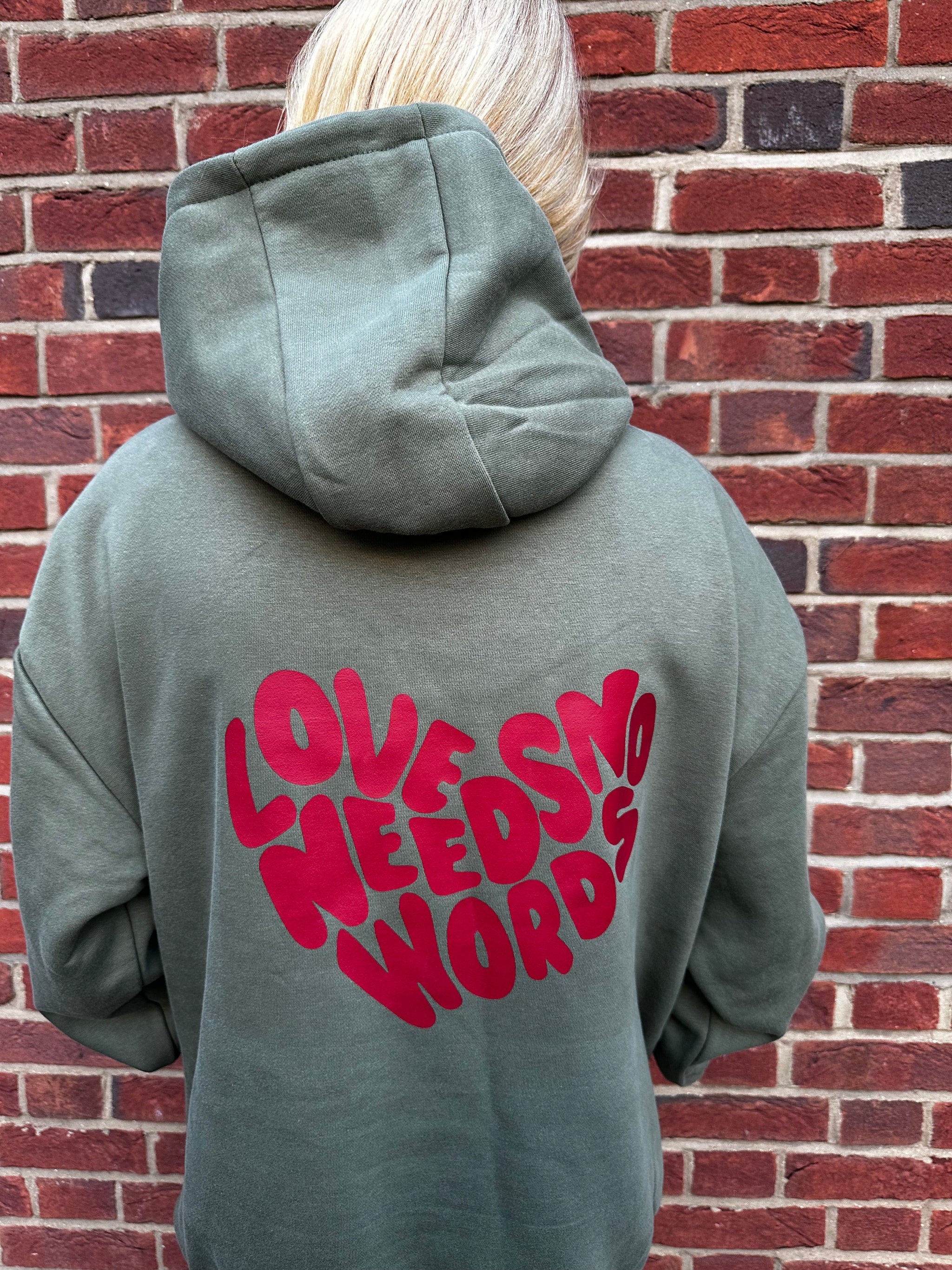 Love Needs No Words Oversized Hoodie – SAA Clothing